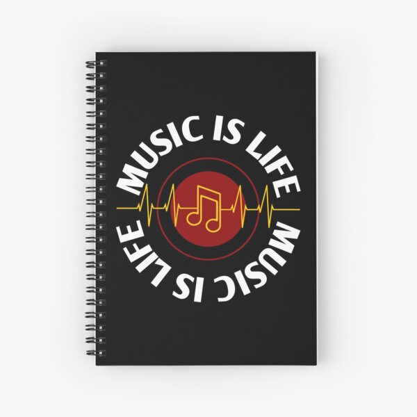 Item preview, Music Is Life - Music Heartbeat - Music Lover Quotes designed and sold by WIZECROW.