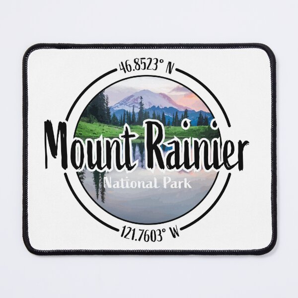 Item preview, Mount Rainier Design with Latitude and Longitude designed and sold by Redneck Designs.