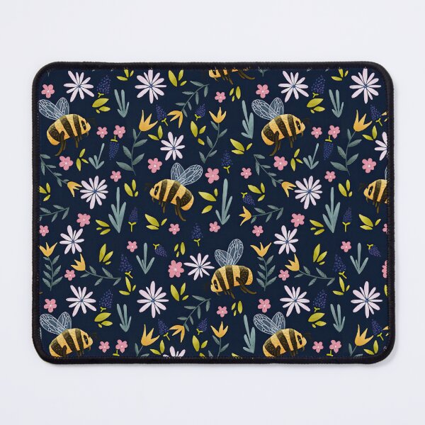 Item preview, Watercolor Bees Floral designed and sold by Mnightsa.
