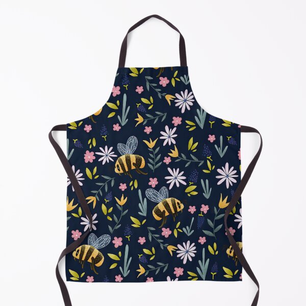 Item preview, Watercolor Bees Floral designed and sold by Mnightsa.