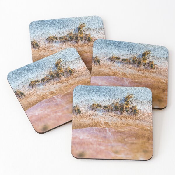 Item preview, Bees drinking in the summar designed and sold by noblephoto.