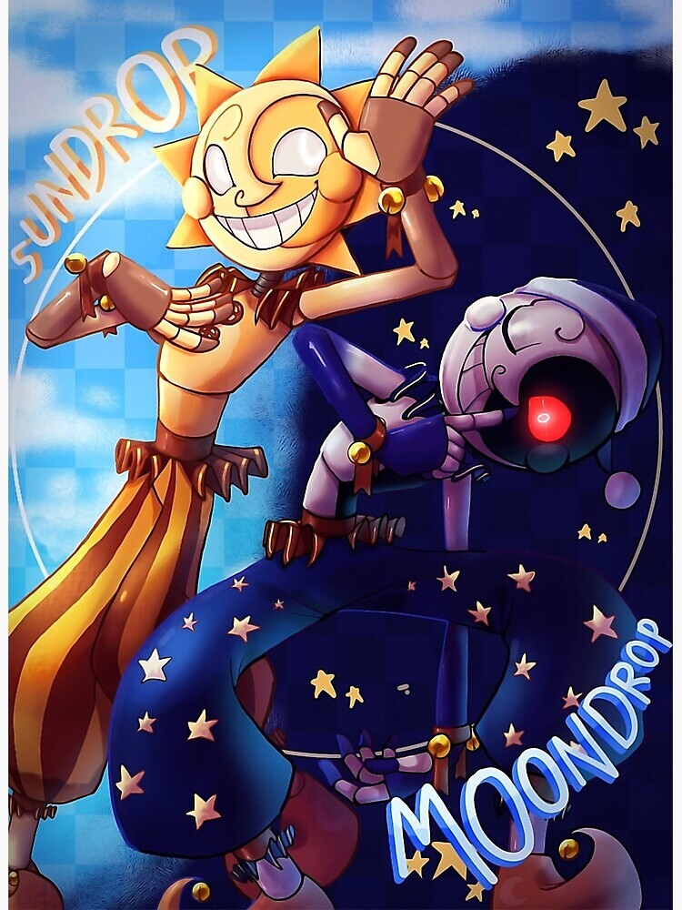Disover Five Nights at Freddy's Security Breach - Sun and Moon poster Premium Matte Vertical Poster