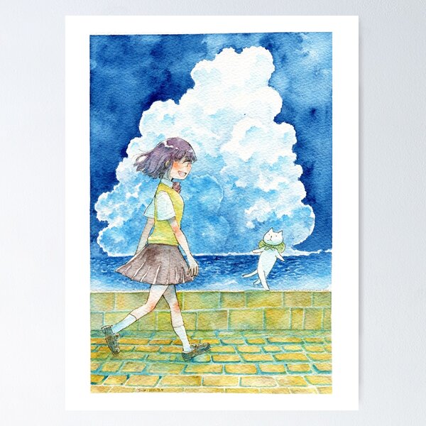 Item preview, Seaside adventure with Nyaan-san designed and sold by lita426t.