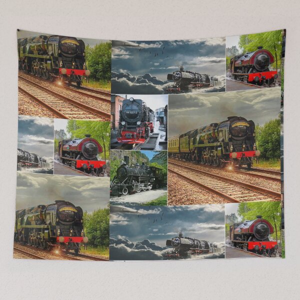 Item preview, Classic Vintage Trains Montage #5 designed and sold by Krispsm.