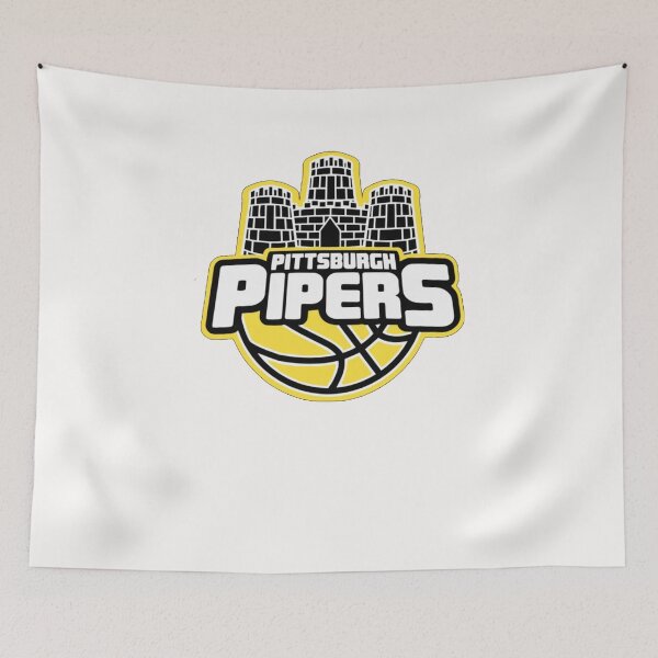 Aperçu de l'œuvre Pittsburgh Pipers ABA Basket-ball Vintage Logo créée et vendue par A Little Bit of Everything.