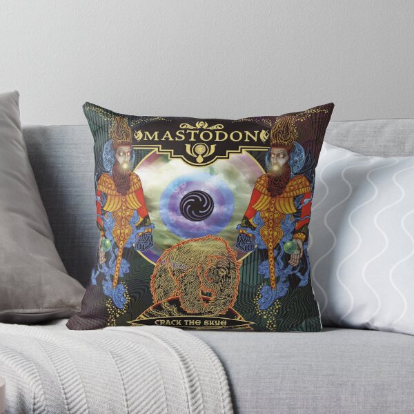 mastodon bear the sky Throw Pillow