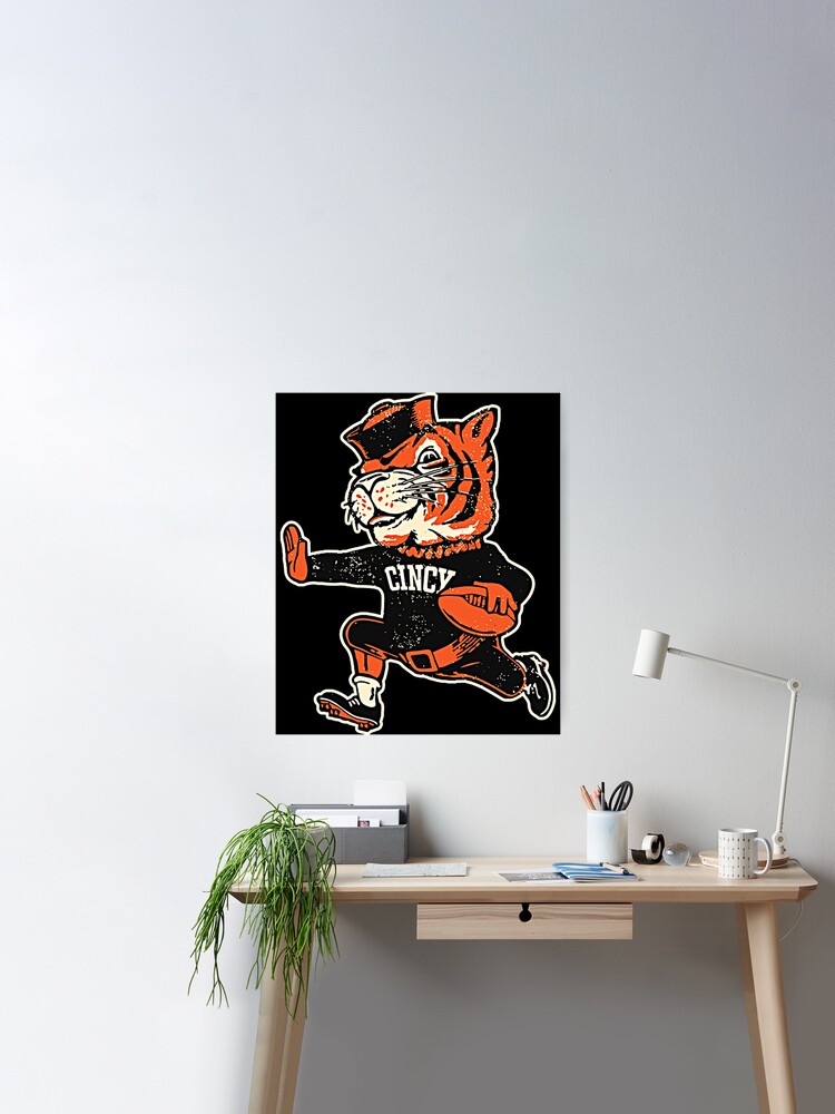 Bengals Reimagined Vintage Fighting Mascot  Poster for Sale by  Satisfaction52