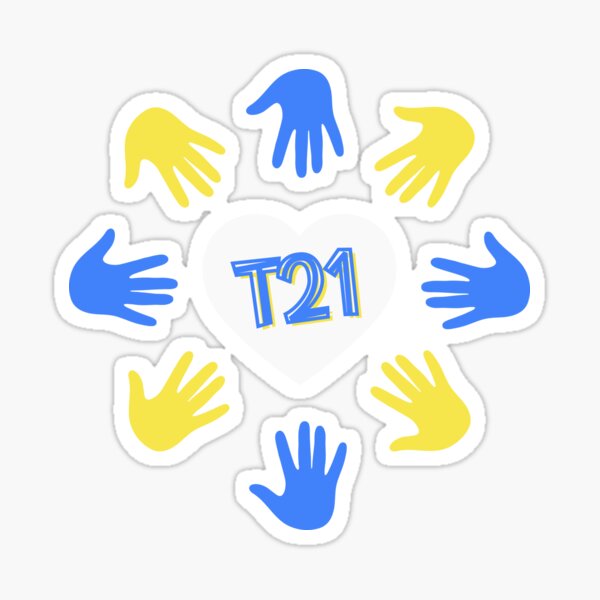 T21 World Down Syndrome Day 3/21 Sticker