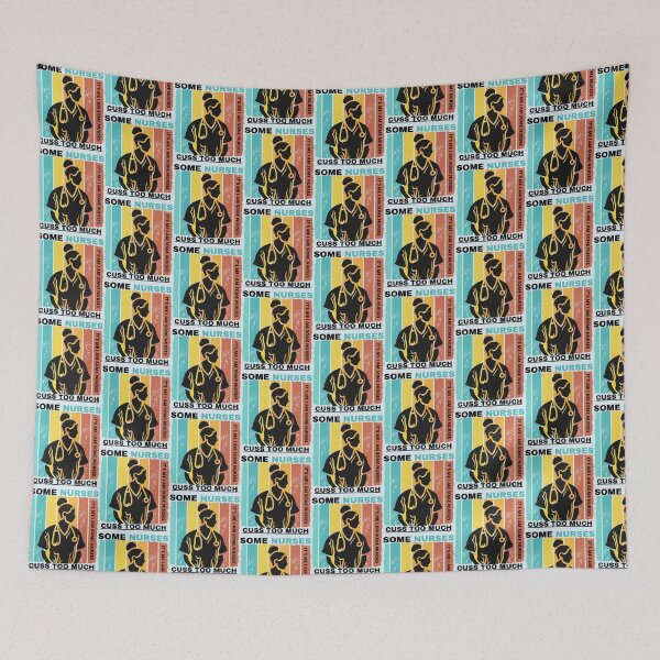Item preview, Some Nurses Cuss Too Much,funny vintage    designed and sold by Hulbertwhite.