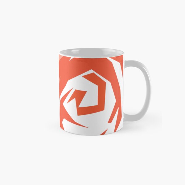Geometric Red Roses Abstraction Classic Mug