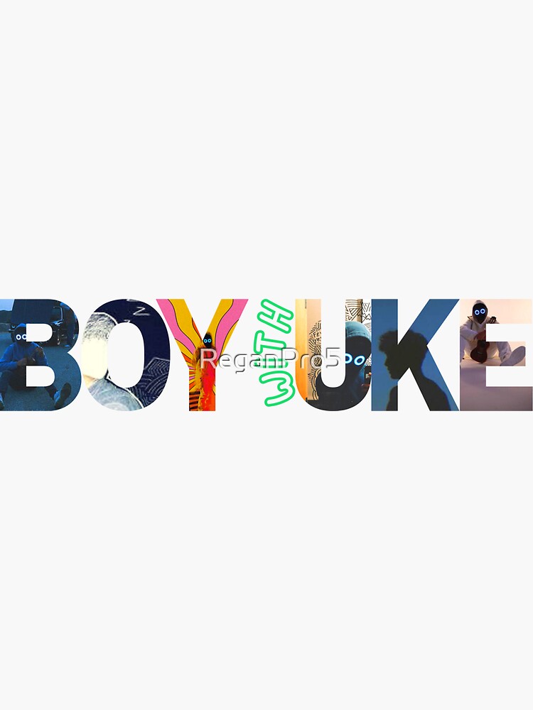 "boywithuke t shirt sticker" Sticker by ReganPro5 Redbubble