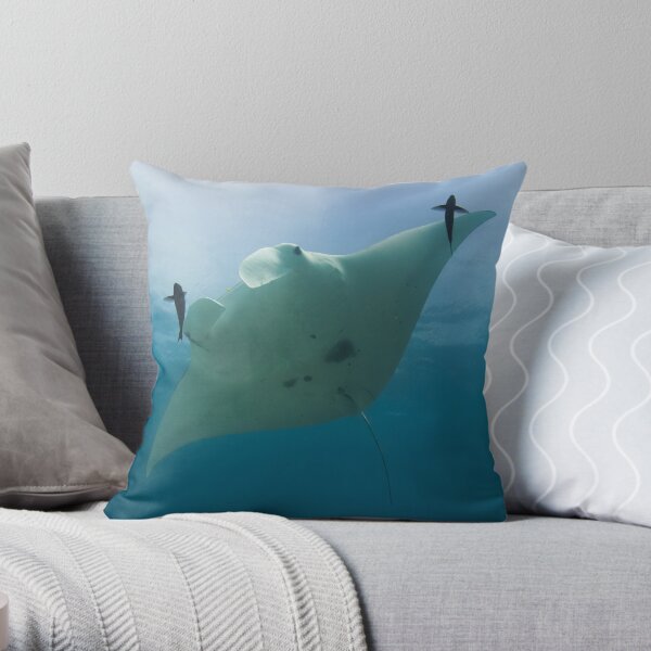Manta ID Throw Pillow