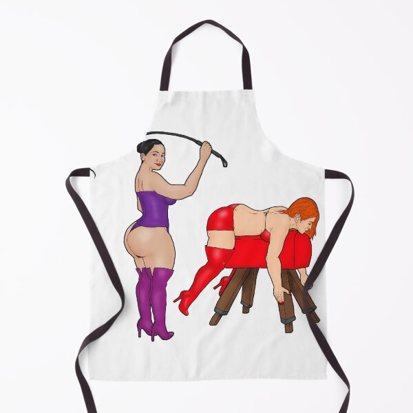 Item preview, PAWG Domina whips slave on buck in clothes designed and sold by PinUpsandPulp.
