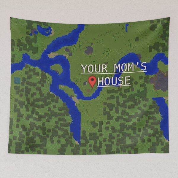 Item preview, YOUR MOM'S HOUSE designed and sold by lizardwizard70.