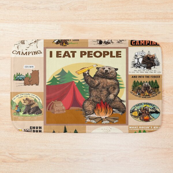Item preview, Camping Bear - I Eat People designed and sold by SweetPea49.