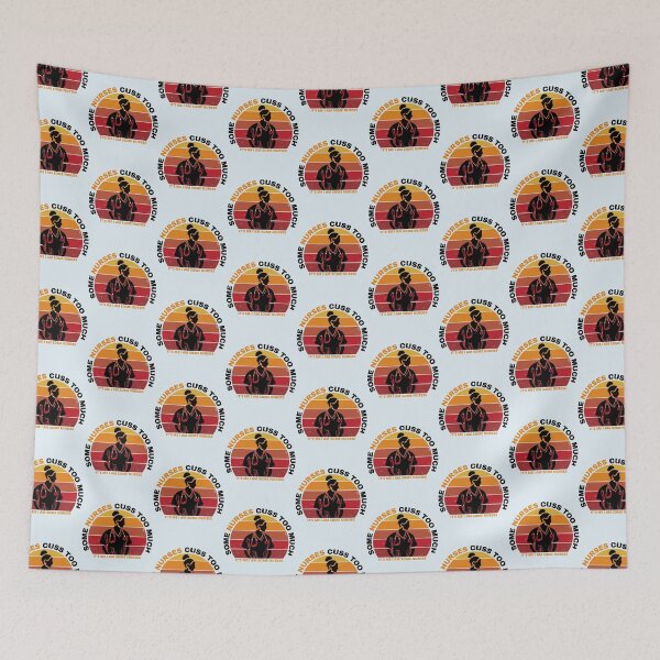 Item preview, Some Nurses Cuss Too Much,funny vintage      designed and sold by Hulbertwhite.