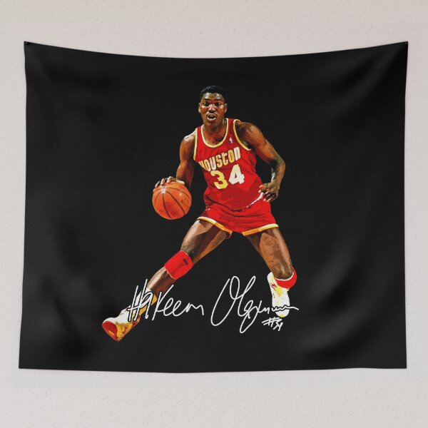 Item preview, Hakeem Olajuwon Basketball Signature Vintage Retro 80s 90s Rap Style Perfect Gift For Basketball Lovers designed and sold by AdalineFranecki.