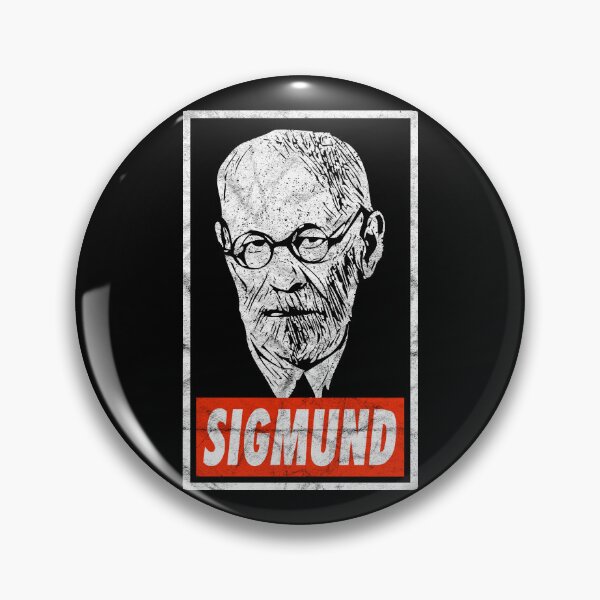 Item preview, Freud Mother! - Black Distressed Look designed and sold by risible.