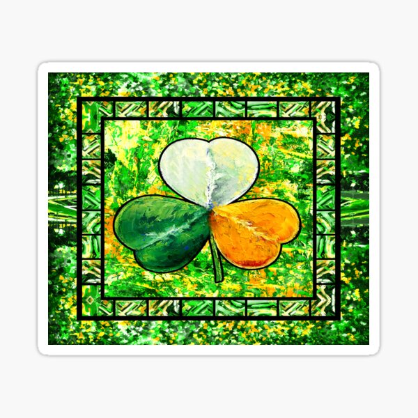 Irlanda - Adesivo In Vinile Con Trifoglio Irlandese - Italia - Foto 10