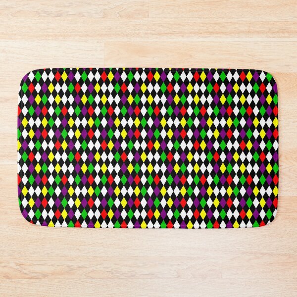 Item preview, Colorful Primary Color Harlequin Diamonds Clowncore Circuscore designed and sold by PirateAvocado.