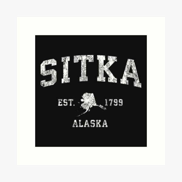 Item preview, Sitka Alaska AK Vintage Athletic Sports Design designed and sold by terrellmbeang.