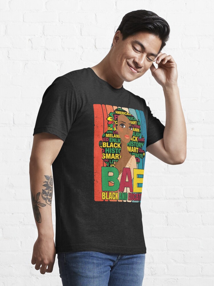 Black And Educated African American History Month T Shirt For Sale By Gravititees Redbubble 5921