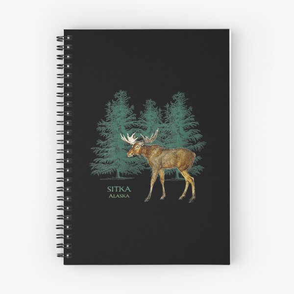 Item preview, Womens Sitka Alaska Moose Lovers Trees Vintage-Look Souvenir V-Neck designed and sold by terrellmbeang.