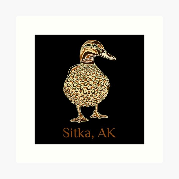 Item preview, Sitka Alaska Mallard Duck Bird Lover Native American Style designed and sold by terrellmbeang.