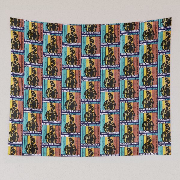 Item preview, Some Nurses Cuss Too Much,funny vintage       designed and sold by Hulbertwhite.