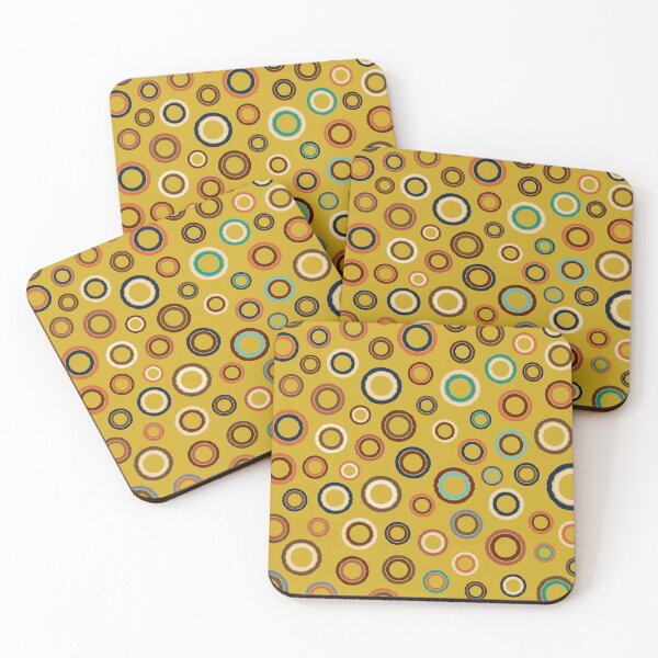 Item preview, Sirkel, Roughen Circle Shape Pattern in Retro Color Scheme designed and sold by BesanoStyle.