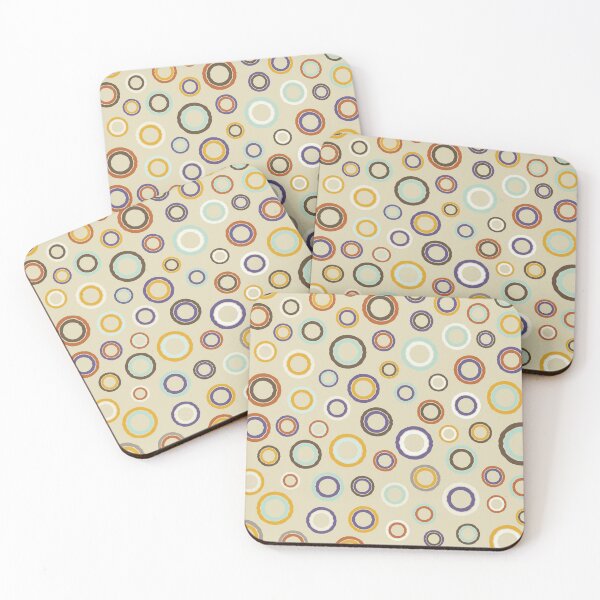 Item preview, Sirkel, Roughen Circle Shape Pattern in Retro Color Scheme designed and sold by BesanoStyle.