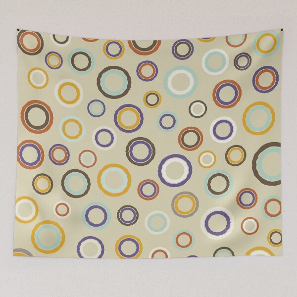 Item preview, Sirkel, Roughen Circle Shape Pattern in Retro Color Scheme designed and sold by BesanoStyle.
