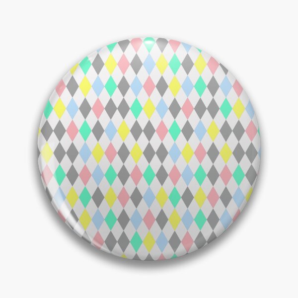 Item preview, Colorful Pastel Color Harlequin Diamonds Clowncore Circuscore designed and sold by PirateAvocado.