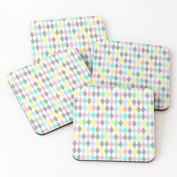 Item preview, Colorful Pastel Color Harlequin Diamonds Clowncore Circuscore designed and sold by PirateAvocado.