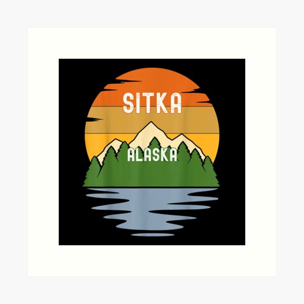 Item preview, From Sitka Alaska Vintage Sunset designed and sold by terrellmbeang.