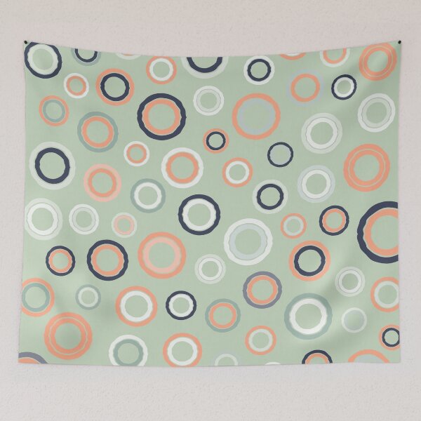 Item preview, Sirkel, Roughen Circle Shape Pattern in Retro Color Scheme designed and sold by BesanoStyle.