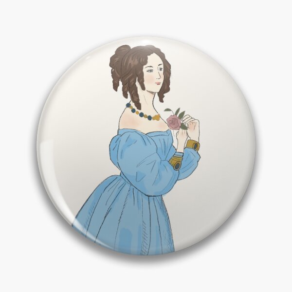 Item preview, Cute 1820's Dinner Dress Watercolor Fashion Illustration designed and sold by MariOyama.