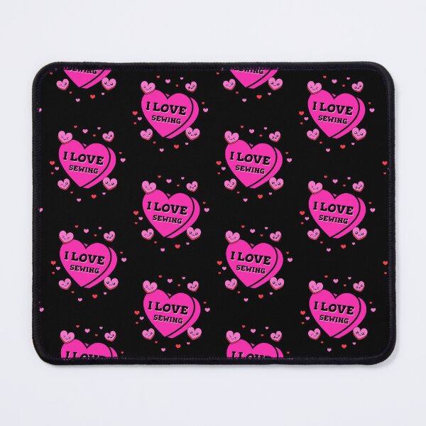 Item preview, I love sewing -- hearts winking smiling designed and sold by glitchman2.