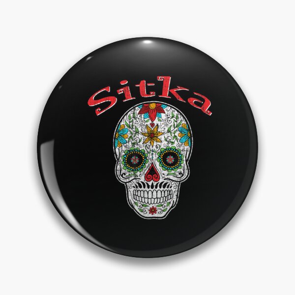 Item preview, Retro Sitka Alaska Trendy Sugar Skull designed and sold by terrellmbeang.