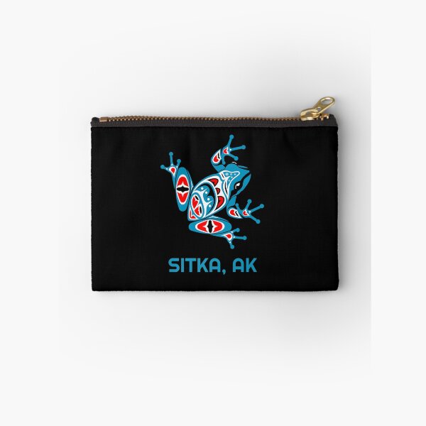 Artikelvorschau, Sitka Alaska Blue Red Frog PNW Indian Art Native American Premium entworfen und verkauft von terrellmbeang.