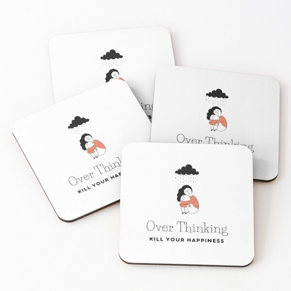 Item preview, Overthinking kills your happiness - Warning overthinking kills your happiness designed and sold by Mintminz.