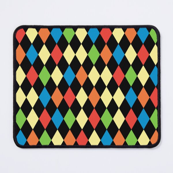 Item preview, Colorful Vintage Color Harlequin Diamonds Clowncore Circuscore designed and sold by PirateAvocado.
