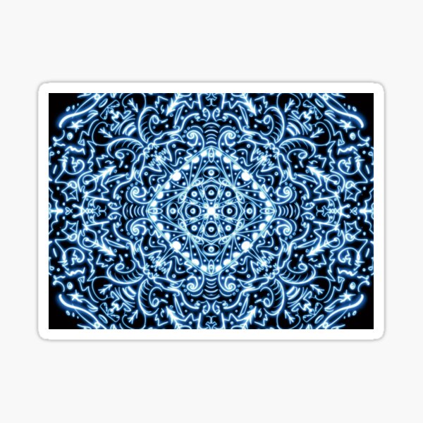 Item preview, Neon Glow - Blue designed and sold by JeminiArts.