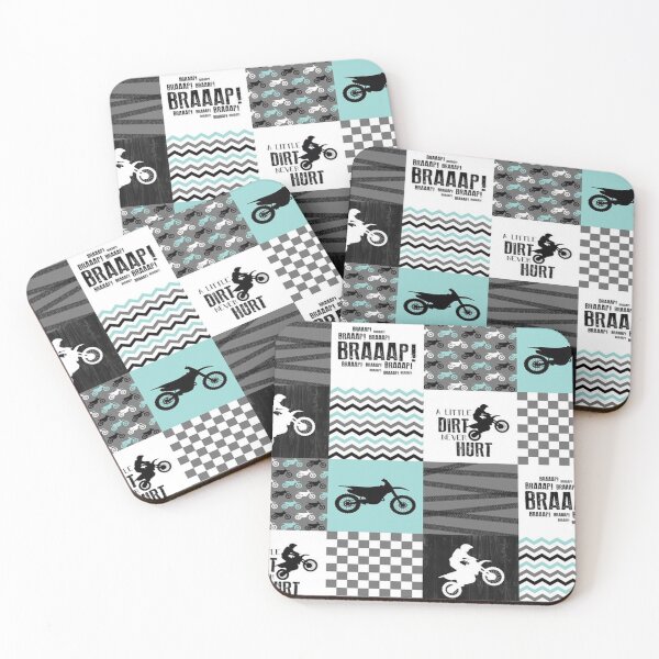 Item preview, MOTOCROSS BRAAAP TEAL designed and sold by SweetTea4U.