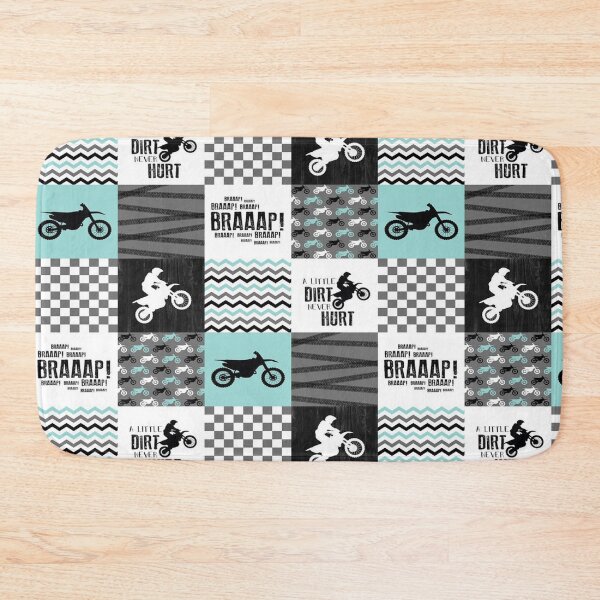 Item preview, MOTOCROSS BRAAAP TEAL designed and sold by SweetTea4U.