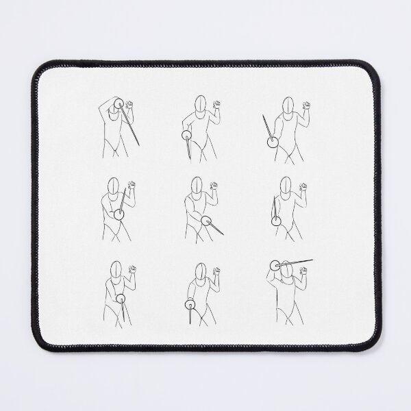 Item preview, Fencing parry chart designed and sold by HazeDogArt.