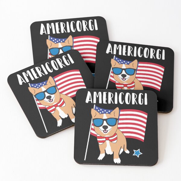 Item preview, AMERICORGI PATRIOTIC CORGI Funny 4th of July Day Independence America designed and sold by JennieDreher.