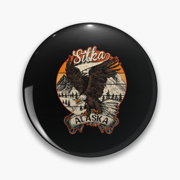 Item preview, Sitka Alaska Bald Eagle Retro Vintage Aesthetic designed and sold by terrellmbeang.