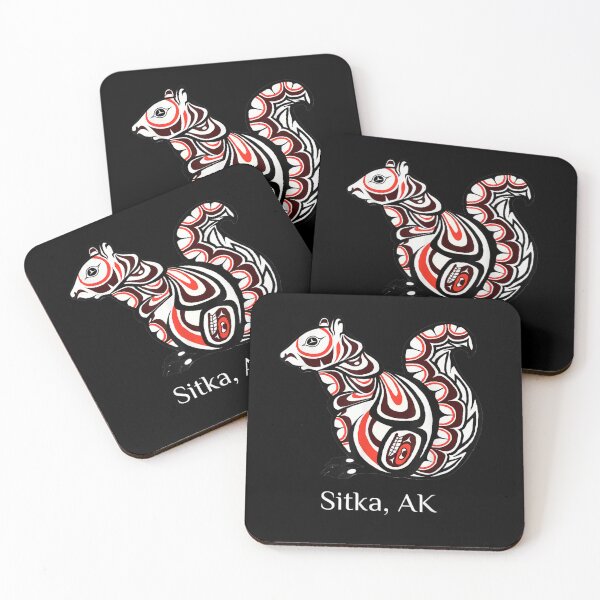 Item preview, Tribal Squirrel Sitka Alaska Native American Haida Style designed and sold by terrellmbeang.