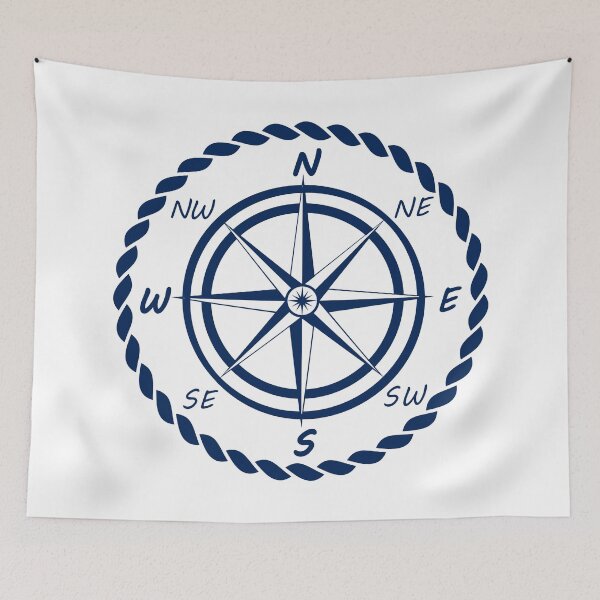 Item preview, Wind rose and rope designed and sold by i-cottagedesign.